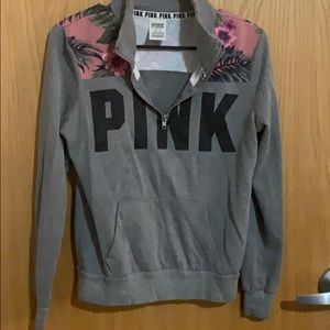 Victoria secret pink half zip pullover xs